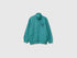 Benetton Dark Green Boys 100% Cotton Zip-Up Sweatshirt SKU: 3J68C506E_285 Image 01
