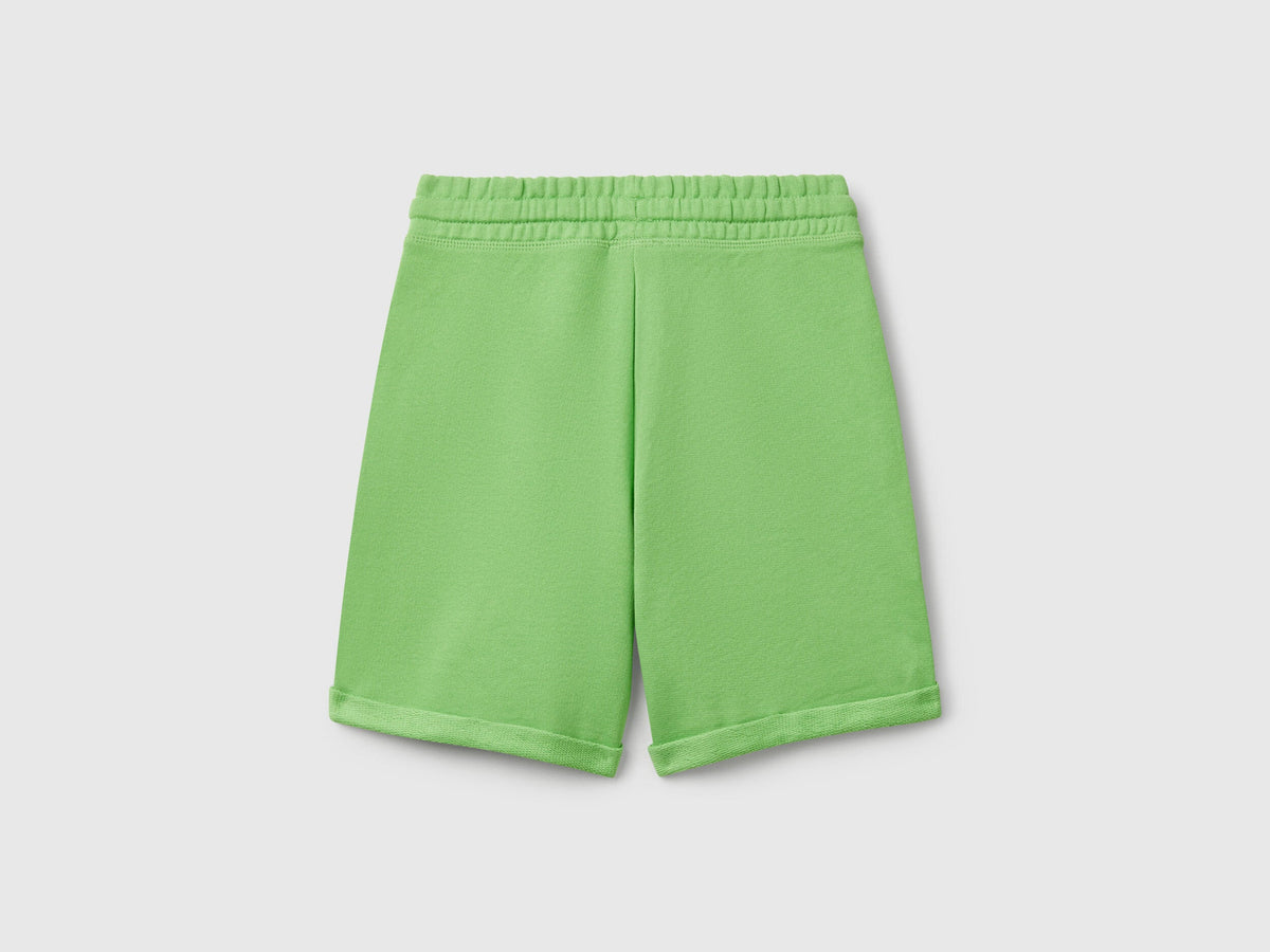 Benetton_Bermuda Shorts in Pure Cotton Fleece_3J68C901G_2P7_02