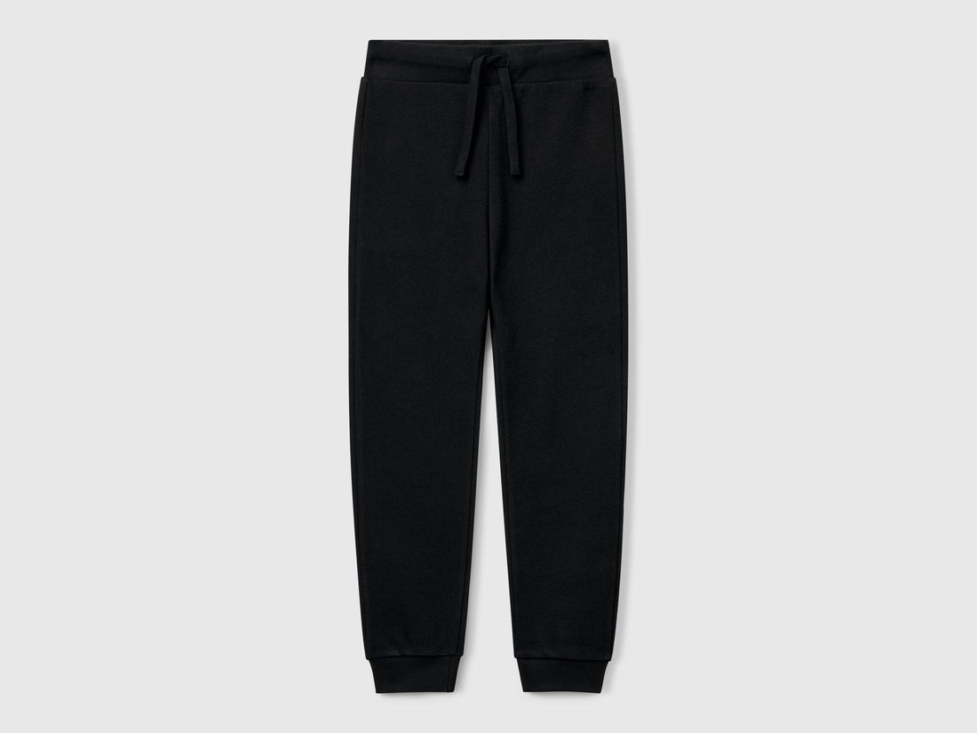 Beneton_Sporty Trousers with Drawstring_3J68CF01P_100_01