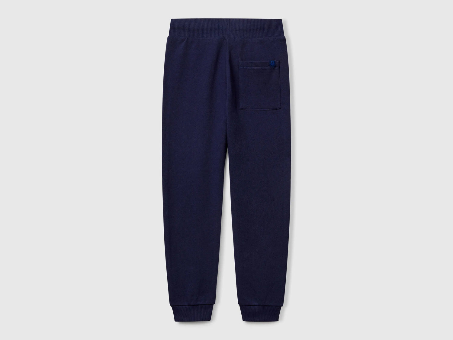 Benetton Dark Blue Boys Sporty Trousers with Drawstring SKU: 3J68CF01P_252 Image 02