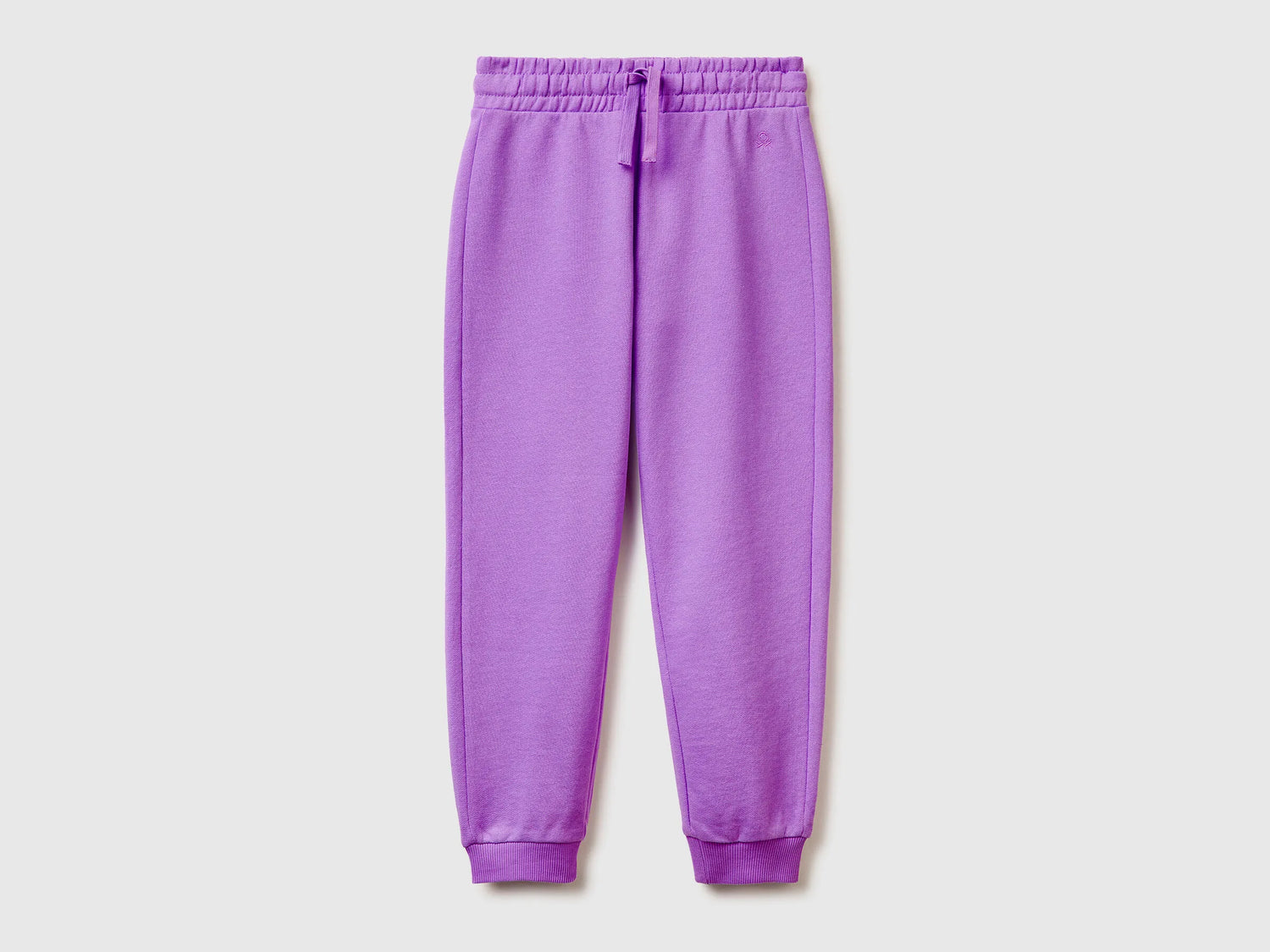 Benetton Violet Girls Sweatpants with Logo SKU: 3J68CF02H_03L Image 01