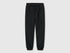 Benetton_Black_Sweatpants with Logo_3J68CF02H_100_01