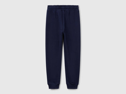Benetton Dark blue Girls Sweatpants with Logo SKU: 3J68CF02H_252 Image 02