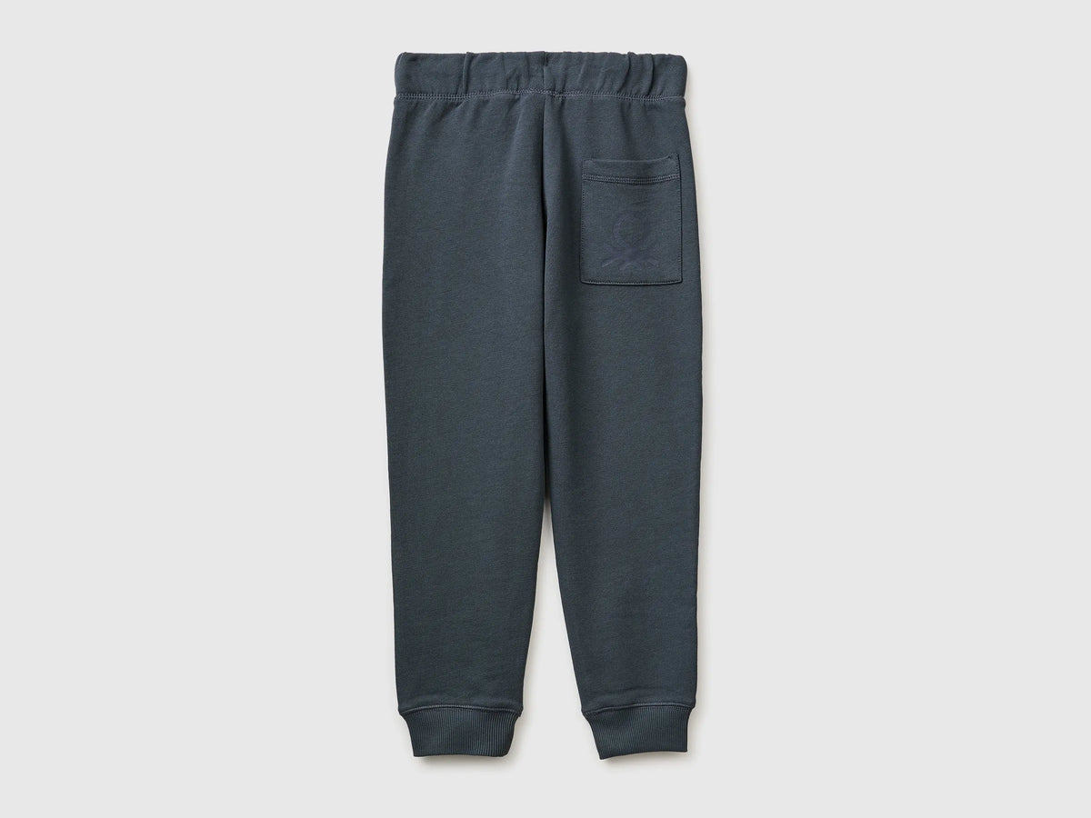 Benetton Dark gray Boys Sweatpants with Logo SKU: 3J68CF058_10N Image 02