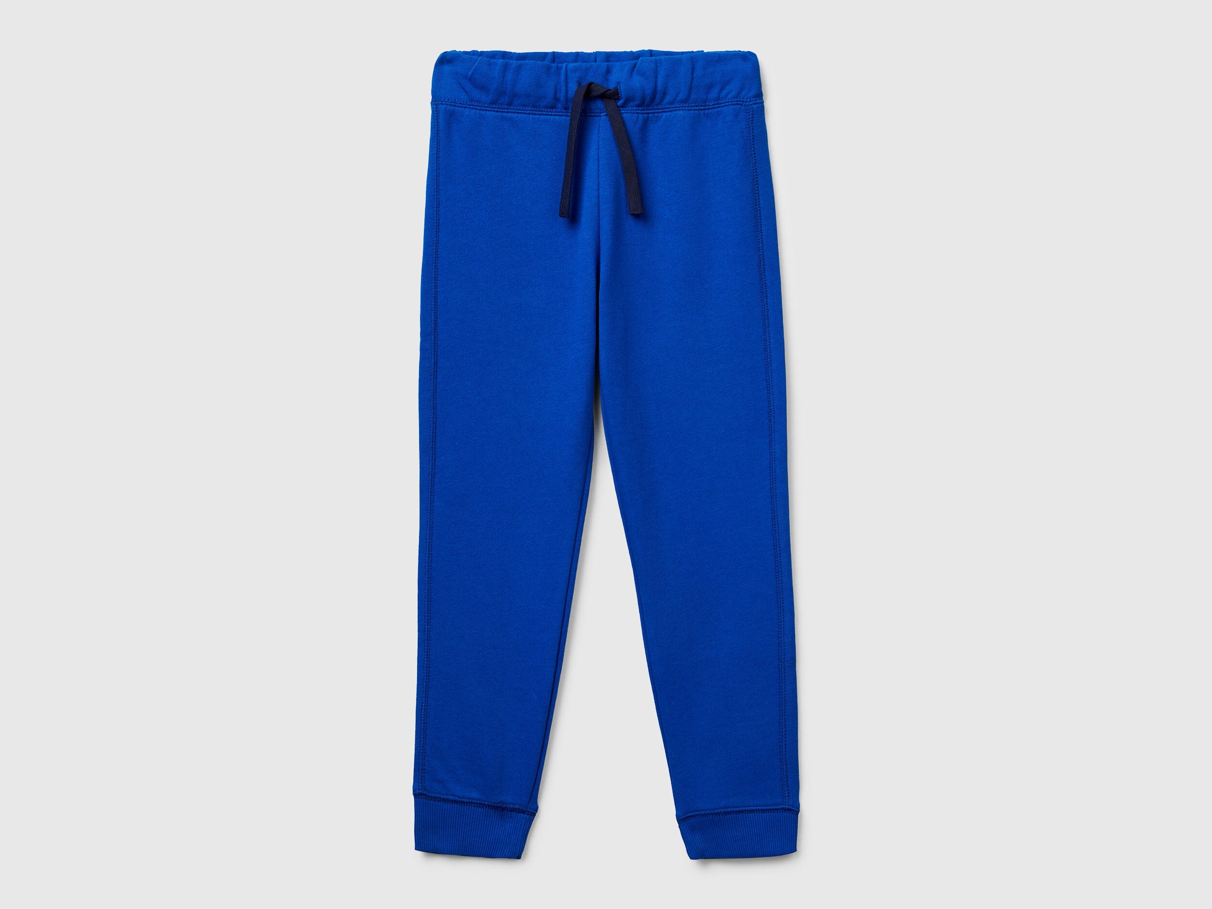 Benetton_Blue_Sweatpants with Logo_3J68CF058_19R_01