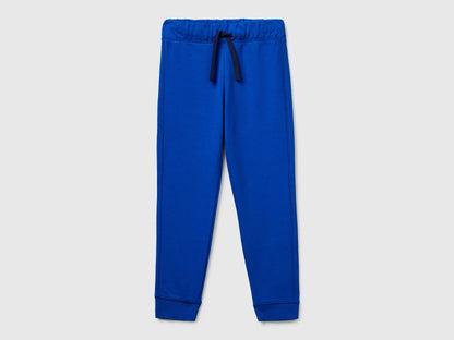 Benetton_Blue_Sweatpants with Logo_3J68CF058_19R_01