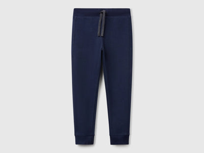Benetton Dark blue Boys Sweatpants with Logo SKU: 3J68CF058_252 Image 01