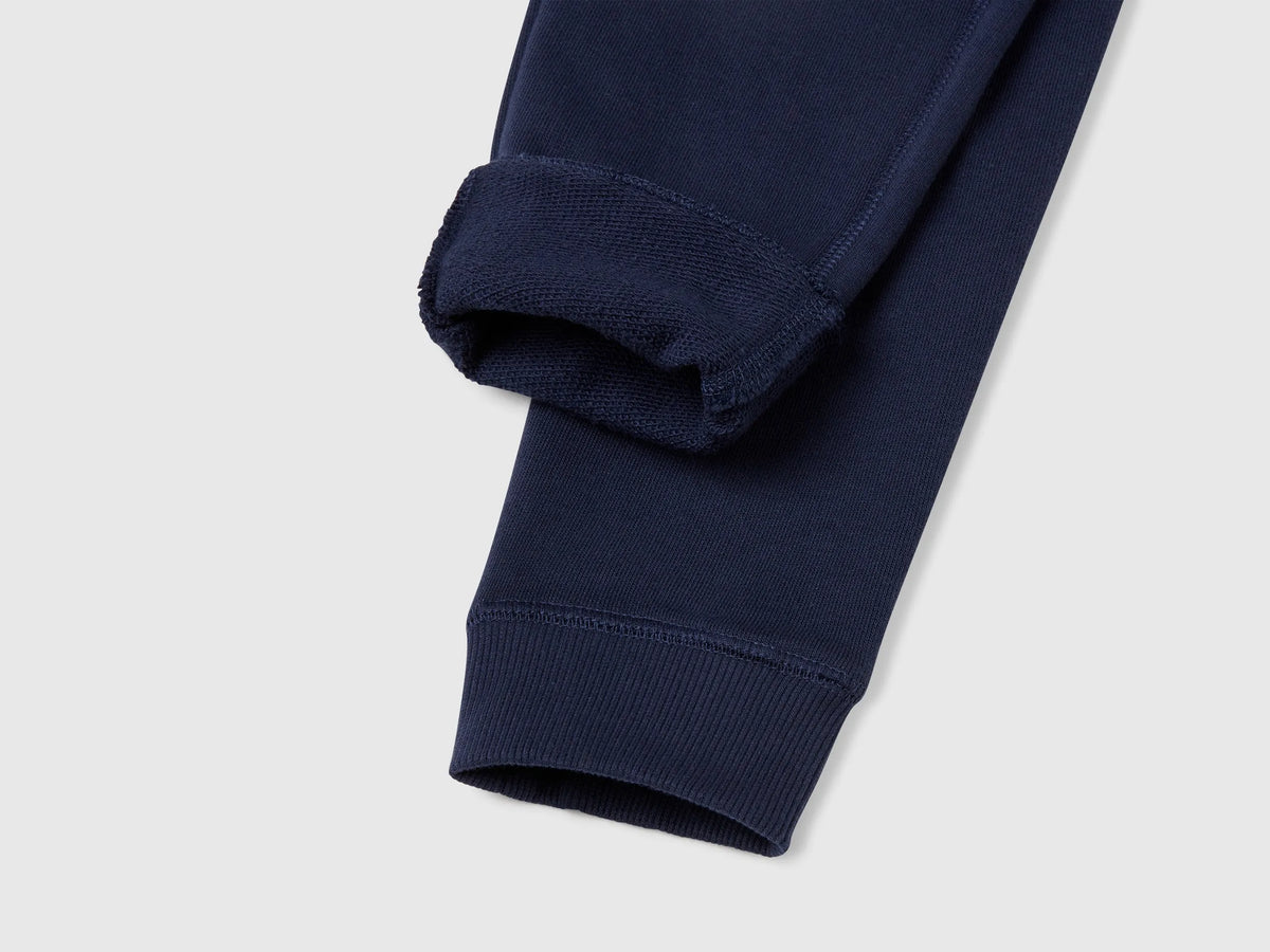 Benetton Dark blue Boys Sweatpants with Logo SKU: 3J68CF058_252 Image 03