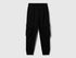 Benetton_Black_Sweat Fabric Cargo Joggers_3J68CF06I_100_01