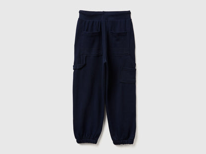 Benetton_Dark Blue_Wide Joggers with Pockets_3J68CF06L_016_02