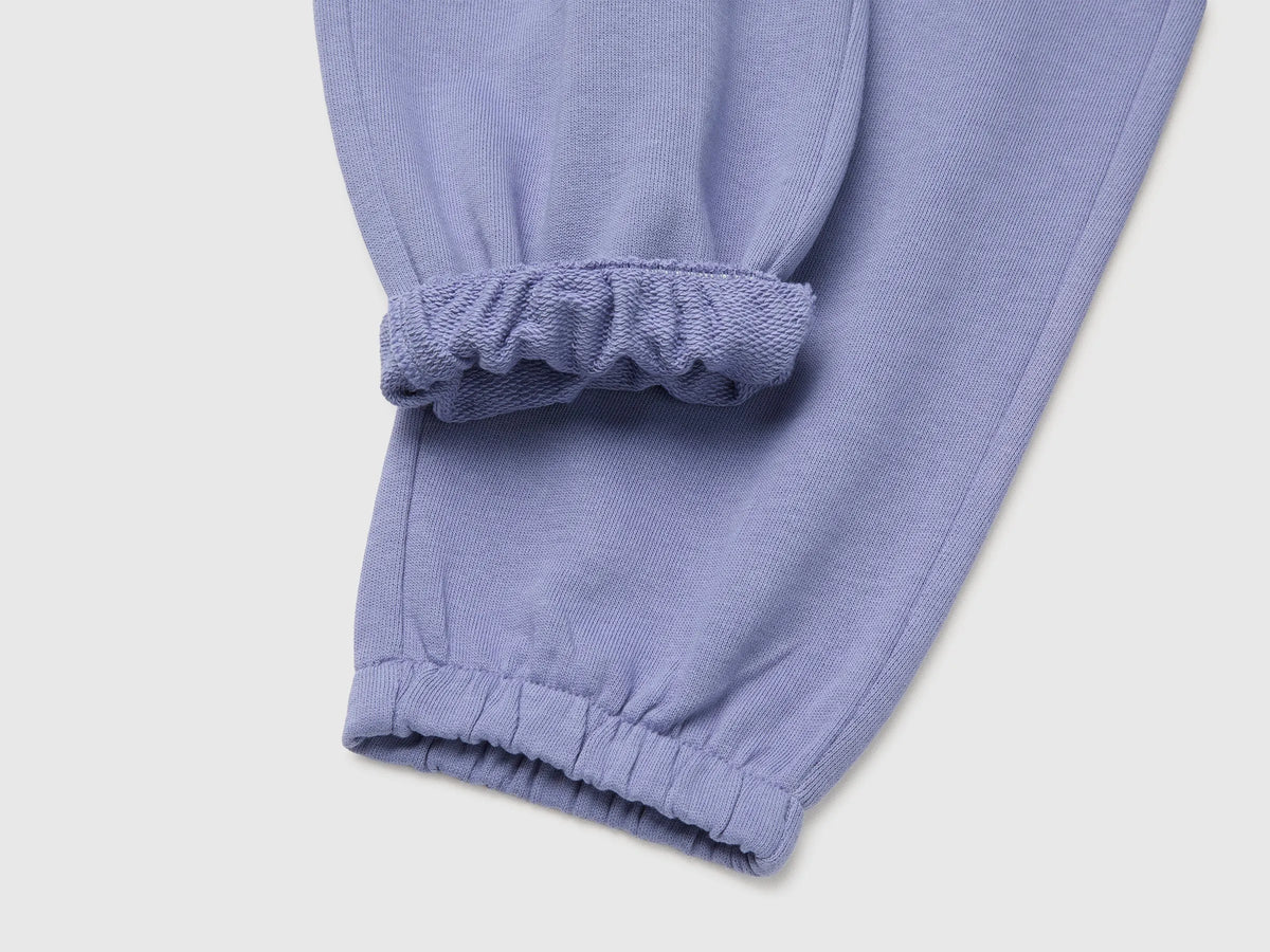 Benetton Violet Girls Logo Sweatpants SKU: 3J68CF075_19J Image 03