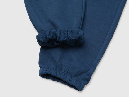 Benetton Blue Girls Logo Sweatpants SKU: 3J68CF075_355 Image 03