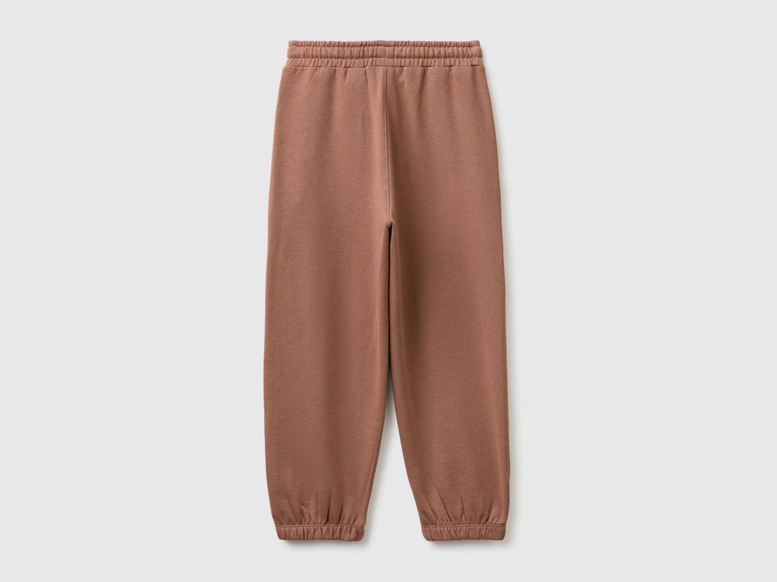 Benetton Brown Boys Sweatshirt Trousers with Prints SKU: 3J68CF078_0U3 Image 02