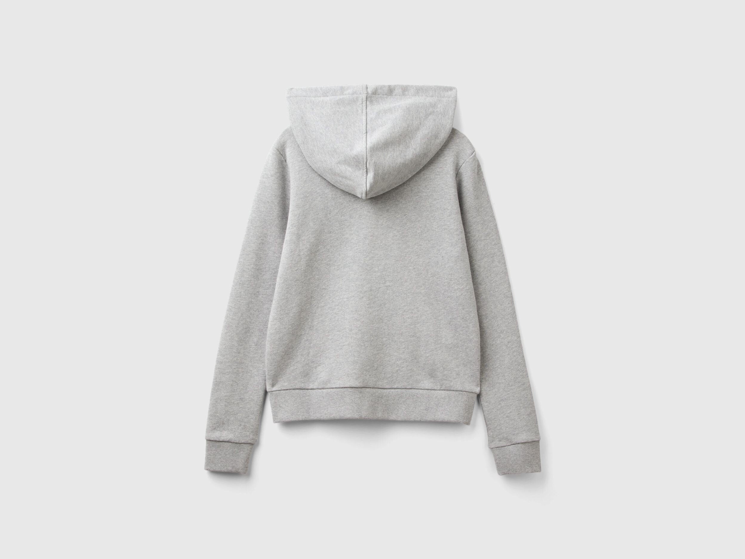 100% Cotton Sweatshirt with Zip and Hood_3J68D500J_501_05