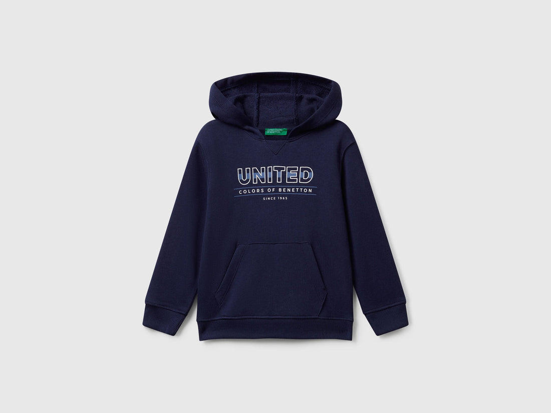 Benetton_Dark Blue_Hoodie with Pocket and Hood_3J68G2014_252_01