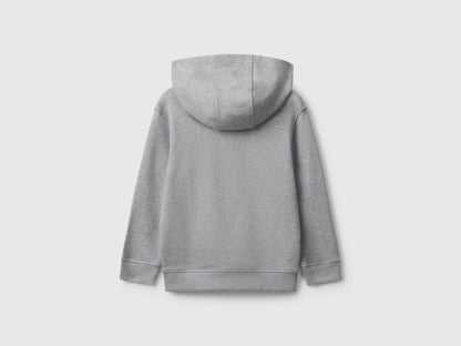 Benetton_Light Gray_Hoodie with Pocket and Hood_3J68G2014_501_02