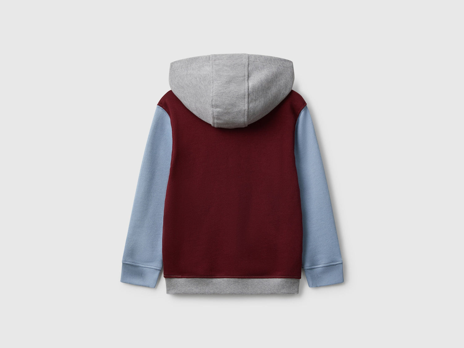 Benetton_Burgundy_Hoodie with Pocket and Hood_3J68G2014_901_02