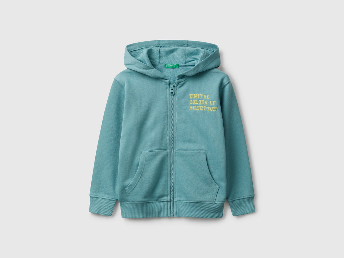 Benetton_Sky Blue_Hoodie with Embroidery_3J68G503V_33K_01