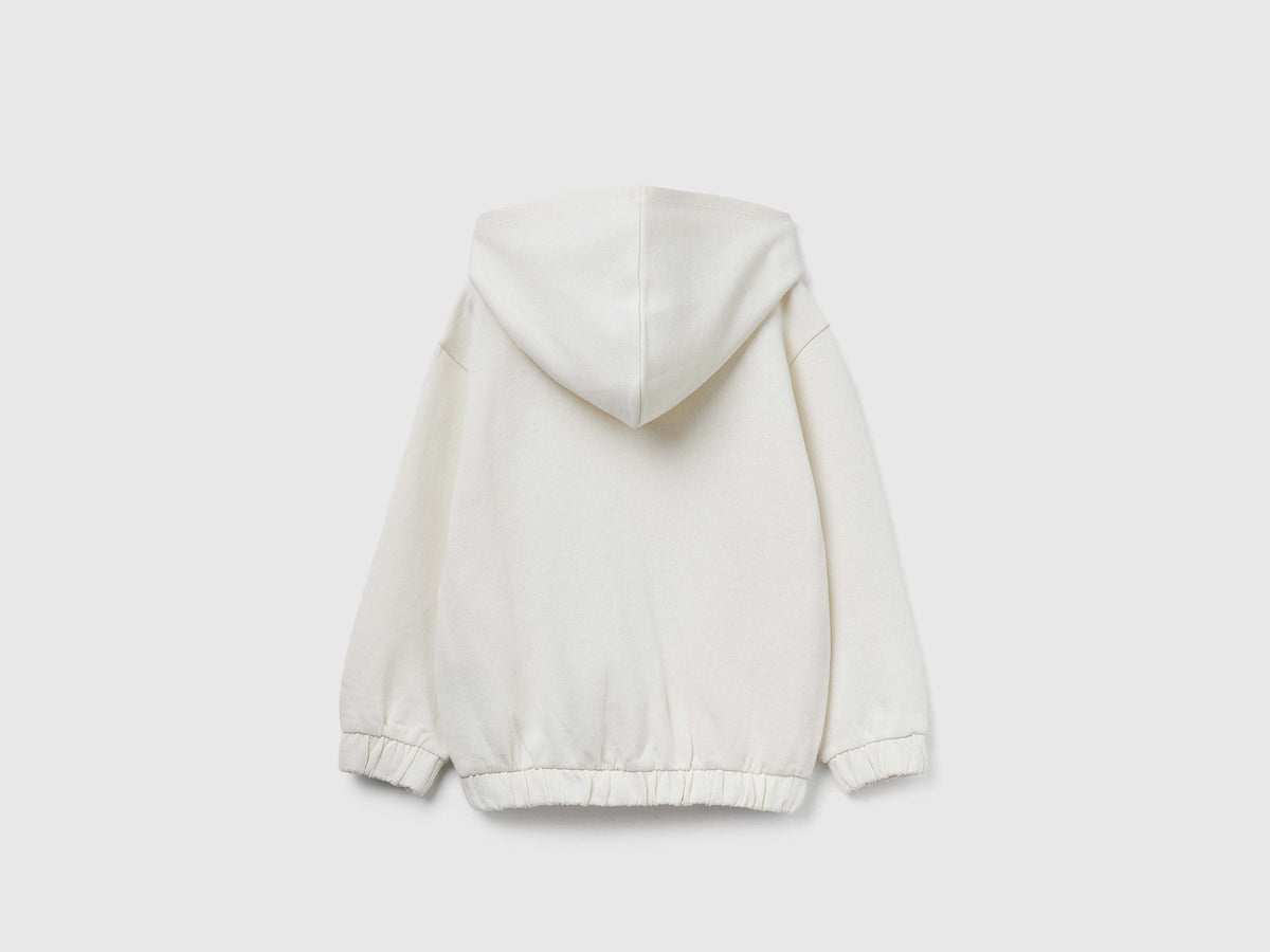 Benetton_Creamy White_Hoodie with Sequins_3J68G503W_0R2_02
