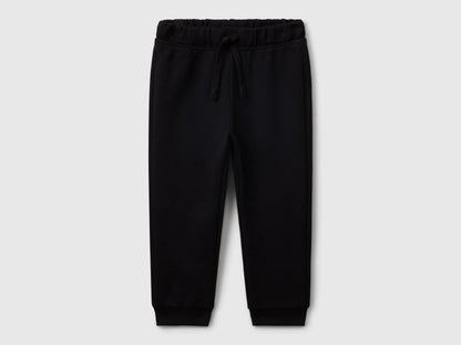 Benetton_Black_Regular Fit Sweat Joggers_3J68GF027_100_01