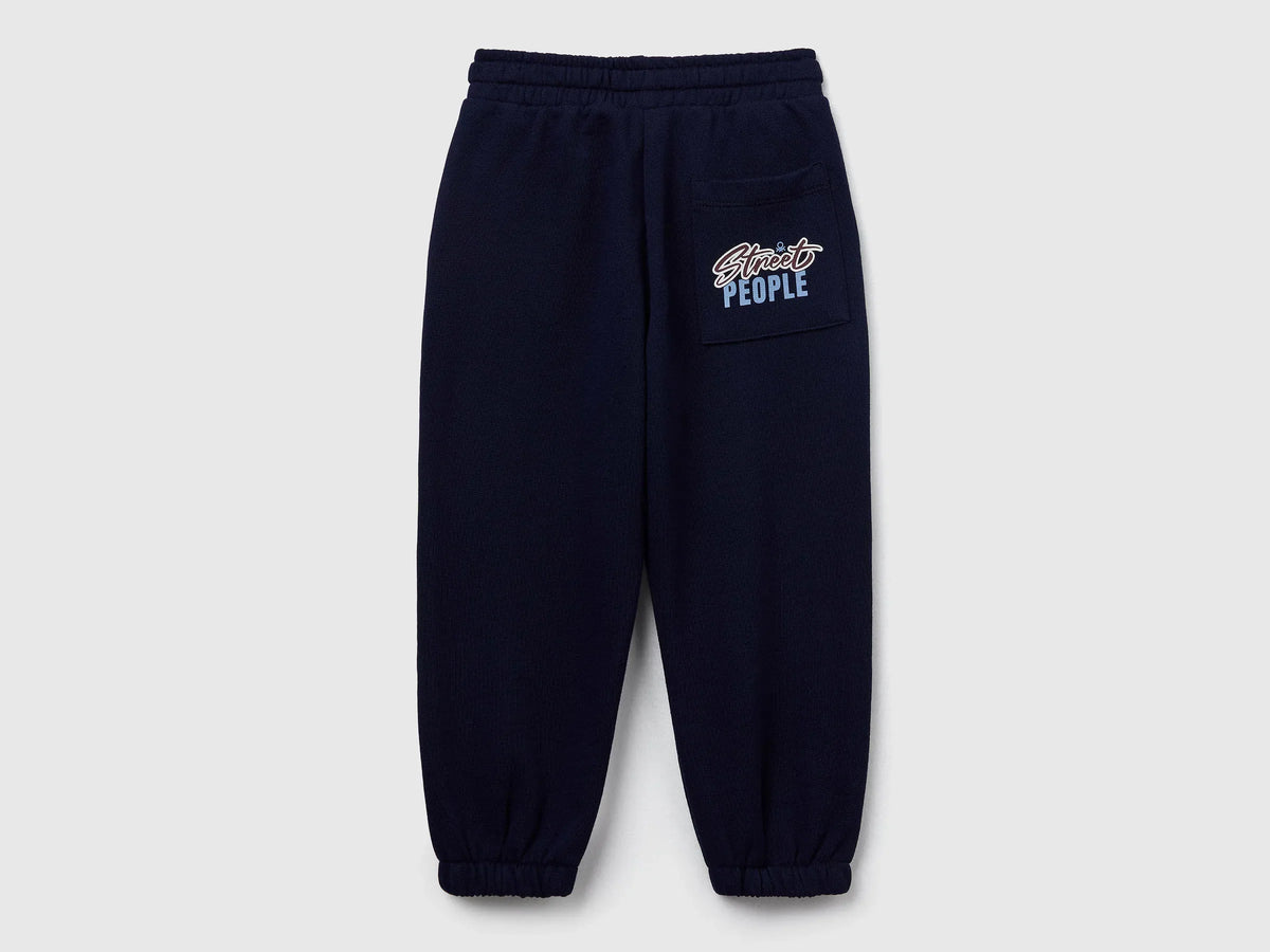 Benetton_Dark Blue_Relaxed Joggers with Drawstring_3J68GF04Z_016_02