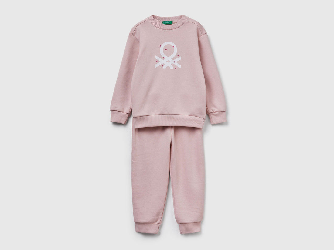 Benetton_Soft Pink_Sweat Tracksuit with Logo_3J68GK00S_12U_01