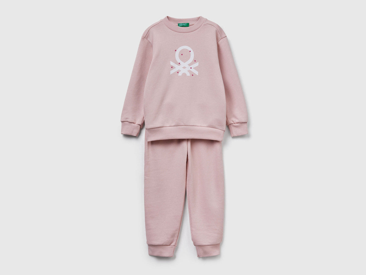 Benetton_Soft Pink_Sweat Tracksuit with Logo_3J68GK00S_12U_01