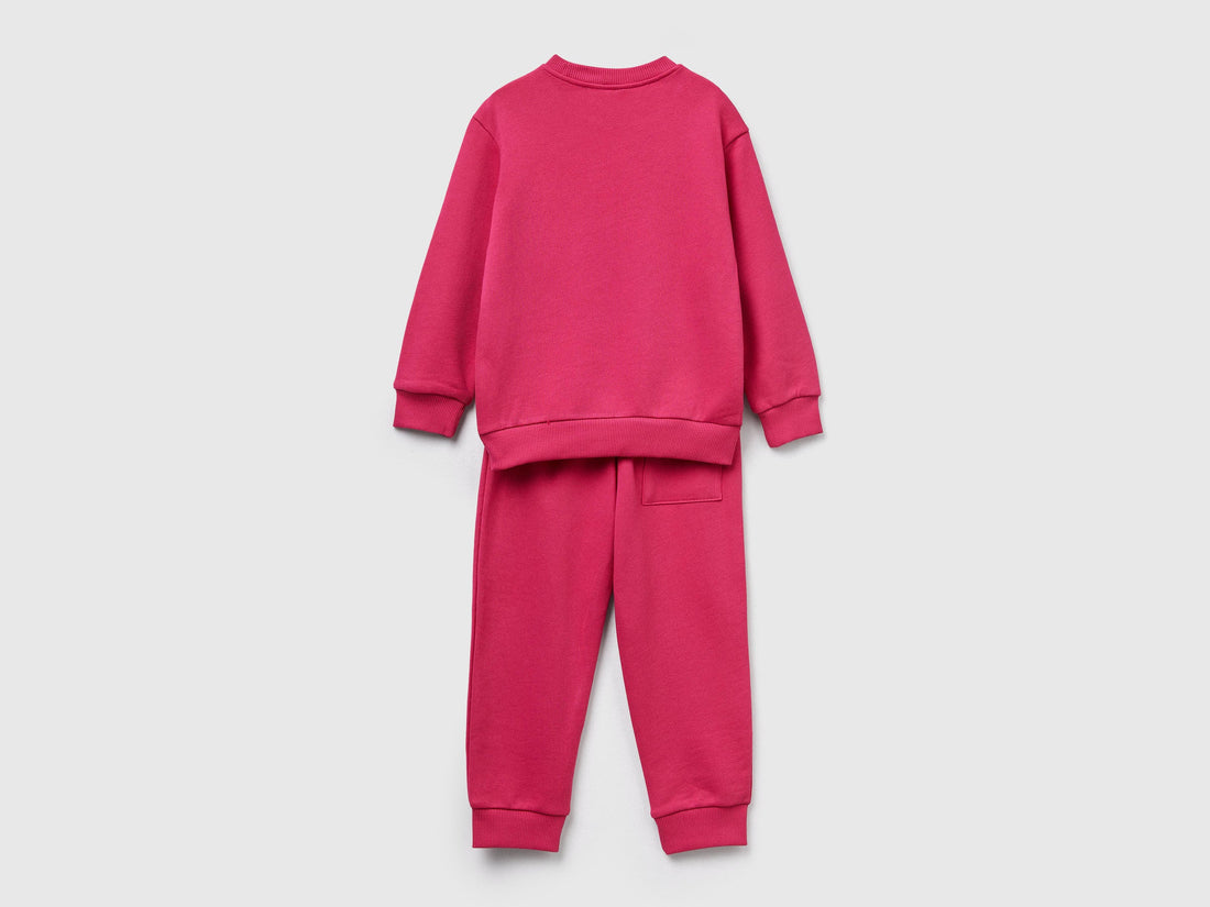 Benetton_Cyclamen_Sweat Tracksuit with Logo_3J68GK00S_1A2_02