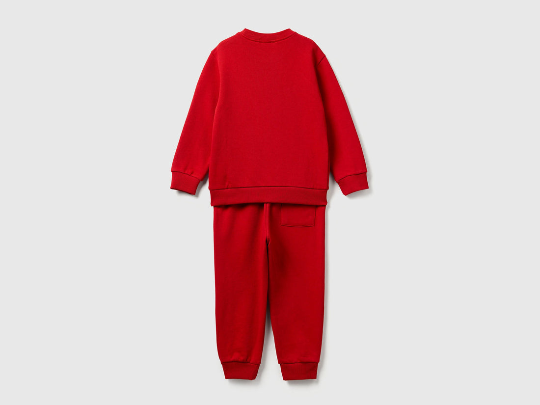 Benetton_Red_Sweat Tracksuit with Logo_3J68GK00S_29M_02