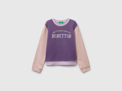 Benetton_Lavender_Sweatshirt with Glittery Print_3J70G10JR_901_01