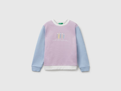 Benetton_Violet_Sweatshirt with Glittery Print_3J70G10JR_902_01
