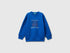Benetton_Bright Blue_Regular Fit Sweatshirt with Print_3J70G10JY_19R_01