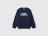 Benetton_Dark Blue_Regular Fit Sweatshirt with Print_3J70G10JY_252_01