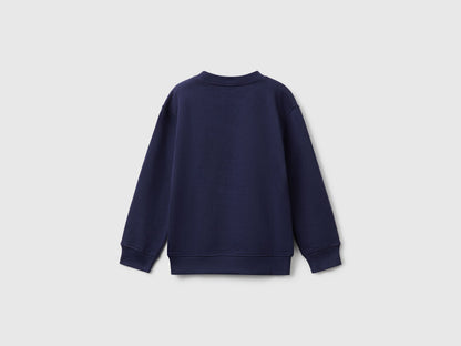 Benetton_Dark Blue_Regular Fit Sweatshirt with Print_3J70G10JY_252_02