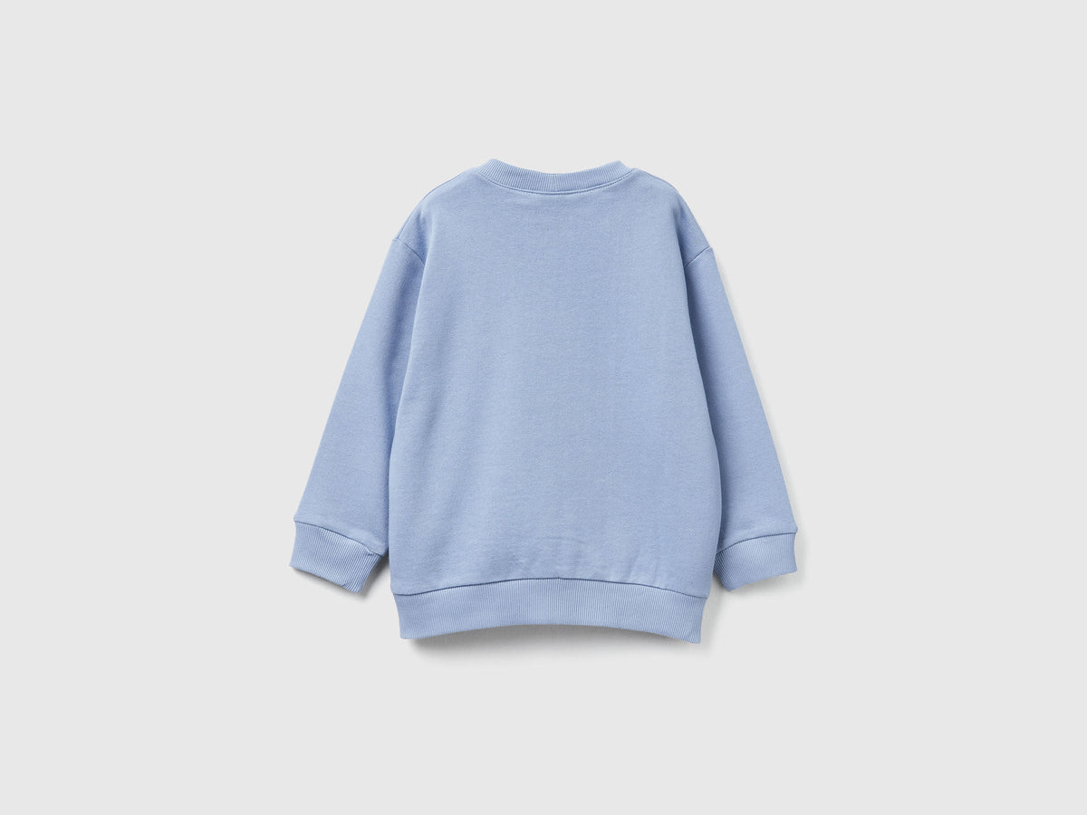 Benetton_Light Blue_Sweatshirt with Bluey Print ©Ludo Studio_3J70G10KF_0W2_02