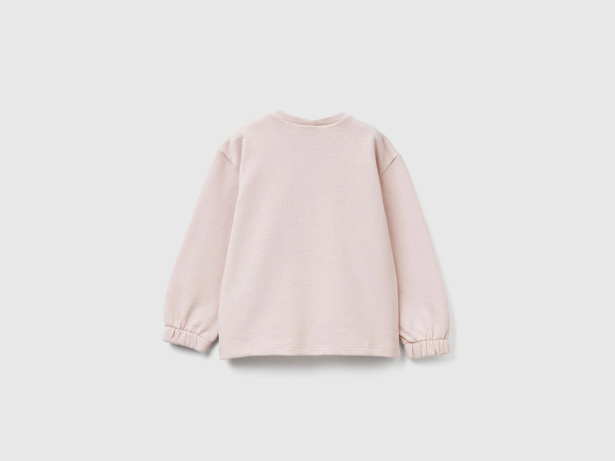Benetton_Soft Pink_Sweatshirt with Bluey ©Ludo Studio Print_3J70G10KG_12U_02