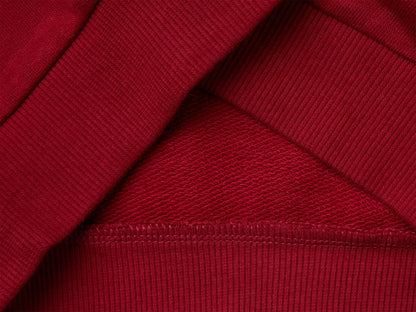 Benetton Burgundy Boys Closed Color Block Sweatshirt SKU: 3J70G10NM_904 Image 03