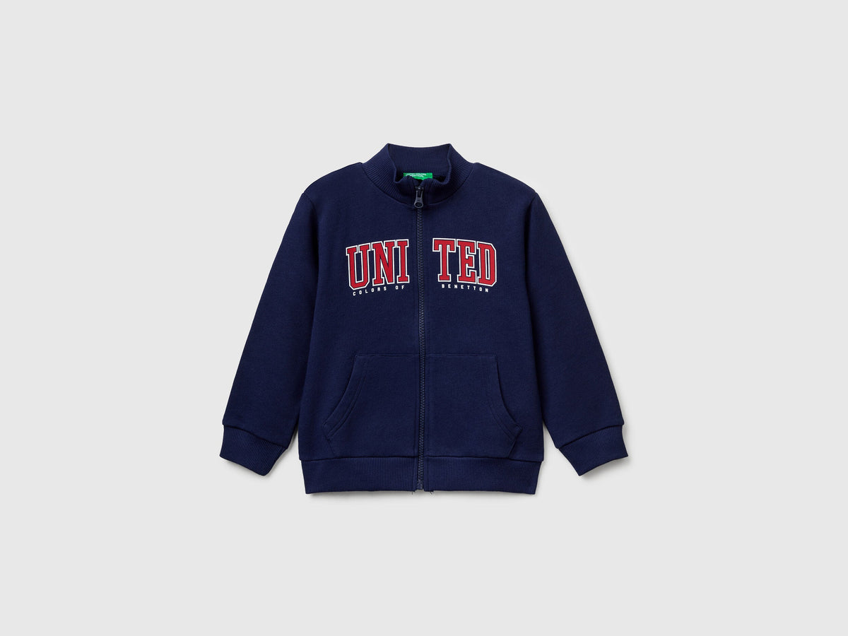 Benetton_Dark Blue_Cotton Sweatshirt with Zip_3J70G5033_252_01