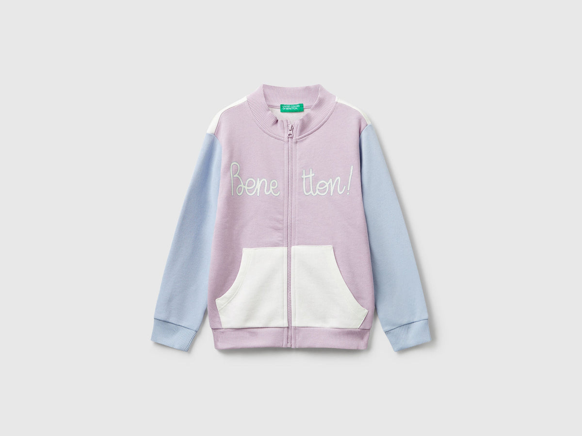 Benetton_Lavender_Hoodie with Glittery Print_3J70G503U_902_01