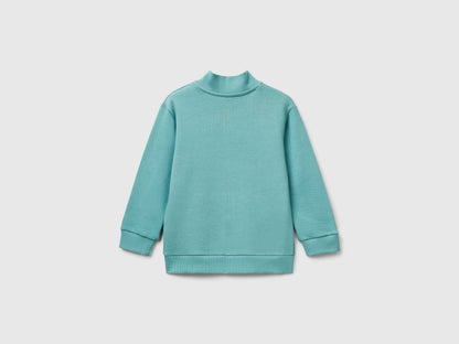 Benetton_Blue_Cotton Sweatshirt with Logo_3J70G503X_33K_02