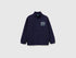 Benetton Dark blue Boys Organic Cotton Zip-Up Sweatshirt SKU: 3J70G504A_252 Image 01
