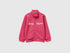 Benetton Fuchsia Girls Zip-Up Sweatshirt with Print SKU: 3J70G504B_12E Image 01