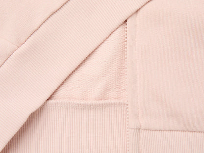 Benetton Soft Pink Girls Zip-Up Sweatshirt with Logo SKU: 3J70G504H_08Q Image 03