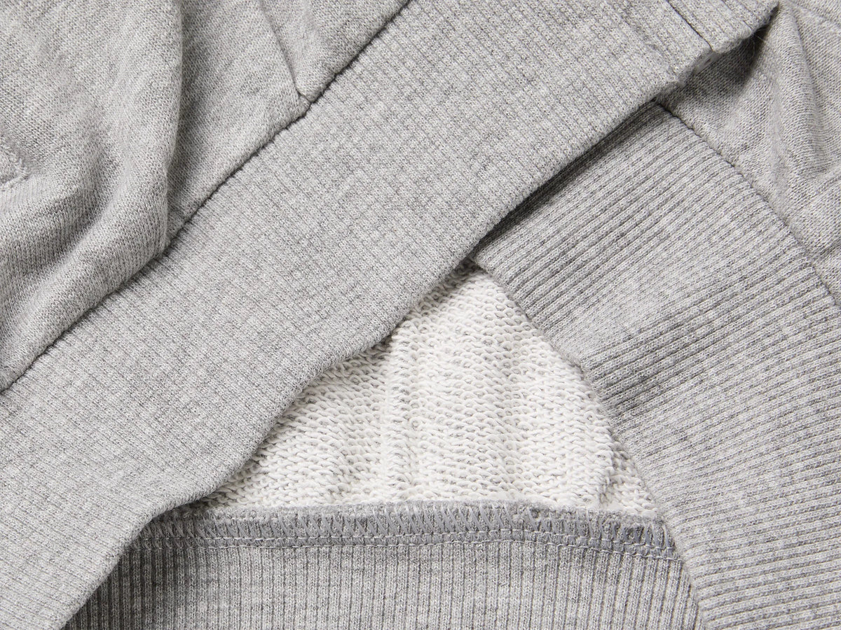Benetton Light Gray Boys Zip-Up Sweatshirt with Logo SKU: 3J70G504I_501 Image 03