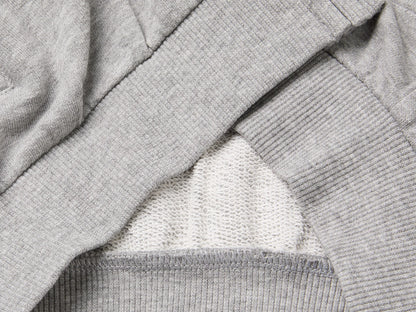 Benetton Light Gray Boys Zip-Up Sweatshirt with Logo SKU: 3J70G504I_501 Image 03