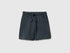 Benetton Dark Gray Boys Cotton Fleece Bermuda Shorts SKU: 3J70G900P_10N Image 01