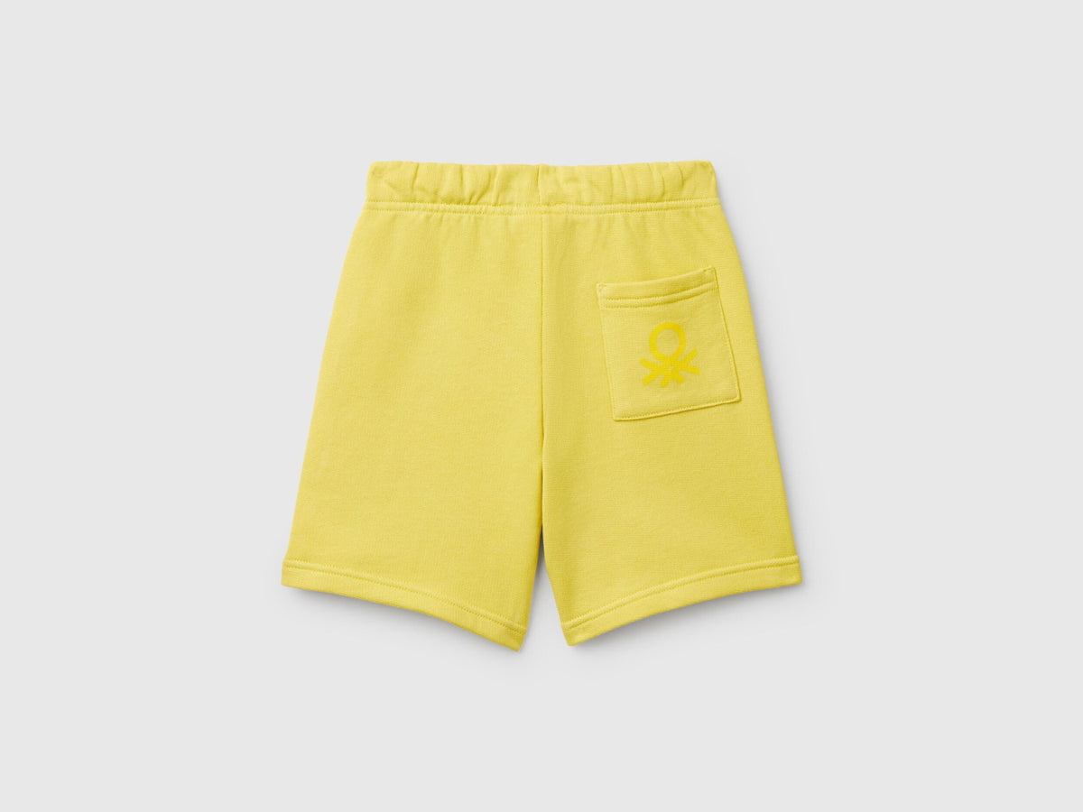Benetton_Bermuda Shorts in Cotton Fleece_3J70G900P_1T1_02
