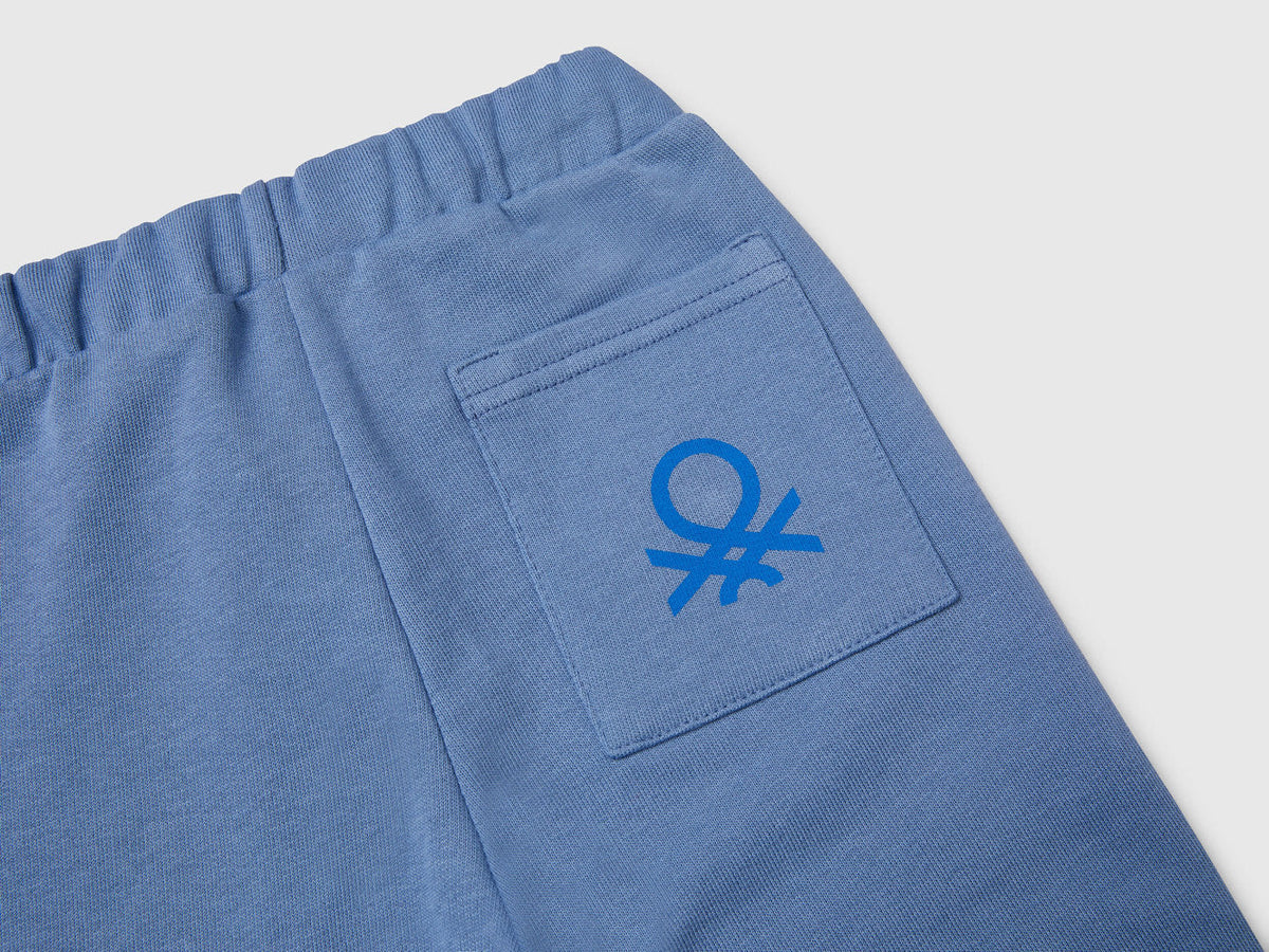 Benetton_Organic Cotton Sweatpants with Logo_3J70GF010_11W_03
