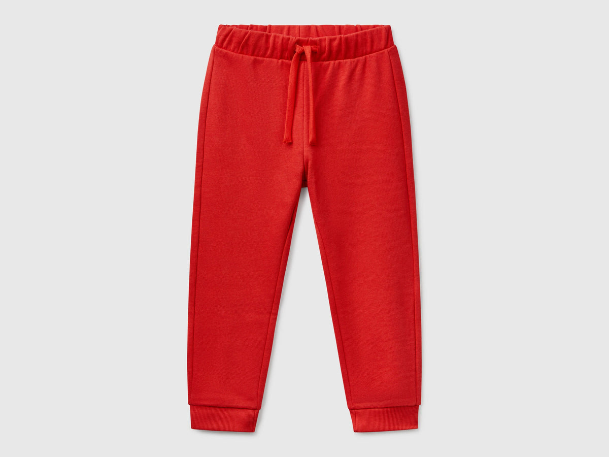 Benetton_Organic Cotton Sweatpants with Logo_3J70GF010_19Q_01
