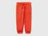 Benetton Red Boys Organic Cotton Sweatpants with Logo SKU: 3J70GF010_34Y Image 01